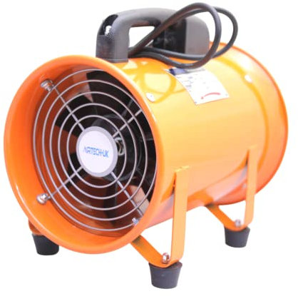 AirTech-UK Portable Blower Commercial Ventilation Axial Metal Exhaust Blower Fan Industrial Extractor Workshop Fan 8/10/12/16 (12)