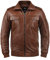 !Solid Famash Herren Lederjacke Bikerjacke Echtleder mit Stehkragen, Größe:L, Farbe:Golden Bro (5063)