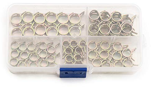 75Pcs/Set Spring Band Fuel Hose Clips Silicone Pipe Clamp Reusable Optional Clamp 6mm 7mm 8mm 9mm 10mm