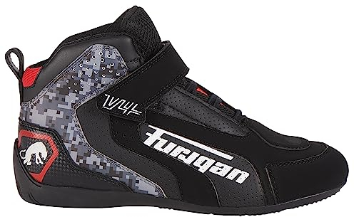 Furygan V4 EASY D3O VENTED Herren Motorradschuhe - Komfort, Atmungsaktiv, verstärkter Malleolus-Schutz, maximale Sicherheit - Komfort und Luftzirkulation