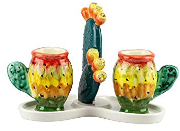 ILAB BOMBONIERA MATRIMONIO HARMONY SET TAZZINE CAFFÈ FICODINDIA IN CERAMICA STILE SICILIANO PRMT21420