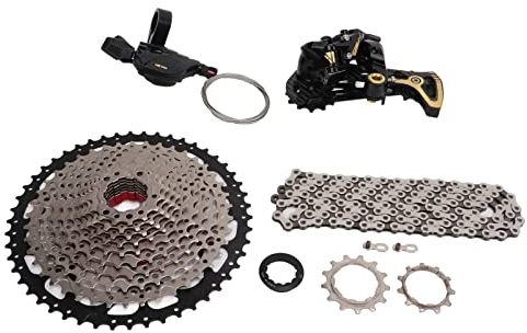 Mountainbike-Gruppe, 12-Fach Schalthebel Schaltwerk Fahrradkassette Schwungrad 11T-50T Kassetten- und Kettensatz Fahrräder Und Ersatzteile