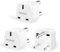 3-Pack UK to India Plug Adapter,SHUOMAO UK to 3 Pin Indian/Pakistan/Sri Lanka Plug Adaptor,UK Travel Power Adapter Converter Plug,for Indian,Pakistan,Sri Lanka,Burma,Maldives and More(Type D)