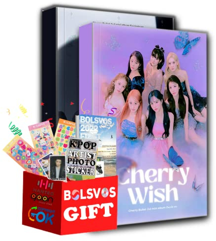 Cherry Bullet - Cherry Wish [Full Set ver.] (2nd Mini Album) 2 Albums+Pre Order Limited Benefits+BolsVos K-POP eBook (21p), 3EA BolsVos Stickers for Toploader, Photocards
