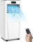 RELAX4LIFE Mobile Klimaanlage 7000BTU, 4 in 1 Klimagerät mit Nachtmodus, Luftkühler & Ventilator & Luftentfeuchter, Air Conditioner mit Fernbedienung & Abluftschlauch, 24h-Timer, Raumgröße bis 15㎡