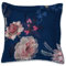Pip Studio Dekokissen Tokyo Bouqet Dark Blue Blumen Blüten Geblümt Floral Zweige Dunkelblau Wendeoptik Zierkissen, Größe:45 x 45 cm