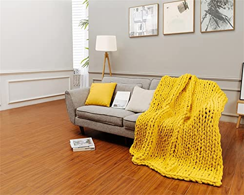HMTE Strickdecke Überwurf Gestrickte Gewichtsdecke - Gestrickte Decke Handgemachte Überwurfdecke 100% Handgemachte Decke Für Heimdekoration,Rosa,180x200cm/70x78in (Yellow 120x180cm/47x70in)