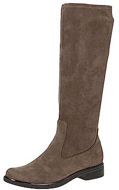 CAPRICE 9-25512-41, Stivali piatti Donna, Marrone (Cafe Stretch), 38 EU
