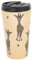ECO CHIC Reusable Thermal Coffee Cup Stainless Steel Leakproof Insulated 330ml Travel Mug (Giraffes Beige)