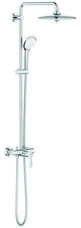 Colonne de Douche avec Mitigeur Monocommande GROHE Euphoria System 260 Chromé - 27473002
