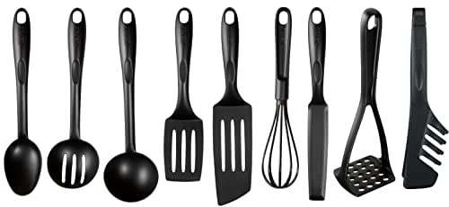 Tefal BIENVENUE K001S925 Set 9 Zubehörteile Schwarz Spatel Stück Kunststoff