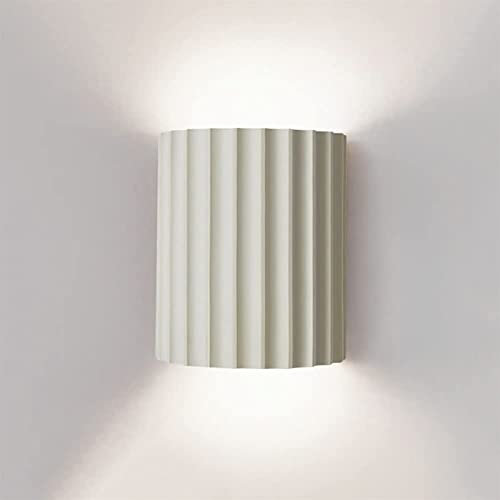 Mini lampada da parete contemporanea minimalista mezzo cilindro Desgin applique da parete verde applique da parete in gesso resina for isola cucina studio comodino camera da letto scala corridoio lamp