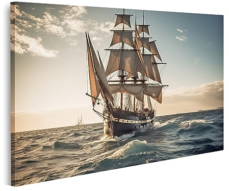 islandburner Tableau sur Toile Voilier voilier mer voiliers Cadre Affiche Poster Murale Tableaux