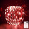 Mini LED Lichterkette Batterie 3M für Innen mit Timer Lichterkette Klein mit Batterie Draht für Hochzeit,Weihnachten,Party,Halloween,Schlafzimmer,Gift Deko, Rot