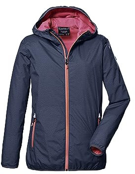 killtec Mädchen Funktionsjacke/Outdoorjacke mit Kapuze KOS 333 GRLS JCKT, navy blue, 116, 41589-000