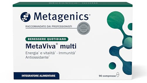 Metagenics Metaviva Multi - Multivitaminico Completo - 90 Compresse | Formato convenienza da 90 compresse per fornire un apporto completo di vitamine e minerali attivi ad alta tollerabilità.