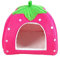 Ailan Cane Addensare Cotone Per Dormire Cat House Cuccia Letto inferiore antiscivolo cucito e fondo antiscivolo Cuccia per gatti Cuccia per gatti, Rosa, S（26x26） CM