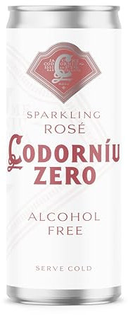 Codorniu 0.0 Percent Alcohol-Free Sparkling Rose Wine 12x250ml Cans