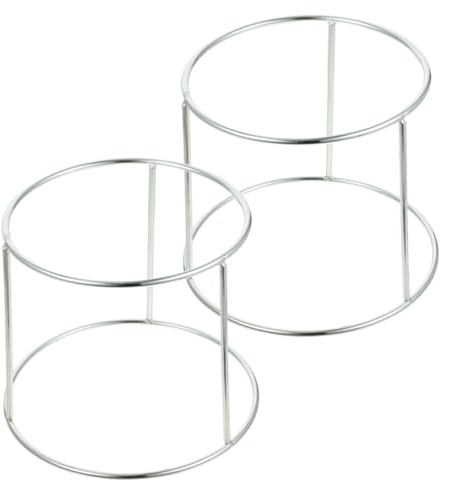 LABRIMP 2stücke Edelstahl Meeresfrüchte Teller Rack Doppelstöckiger Stand Für Pizza Und Buffet Teiliges Stabiler Halter Für Vielseitige Anwendungen Und Alltägliche Nutzung