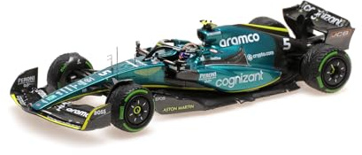 Minichamps 417221705 - Aston Martin AMR22 Sebastian Vettel Singapore GP 2022 - maßstab 1/43 - Modellauto