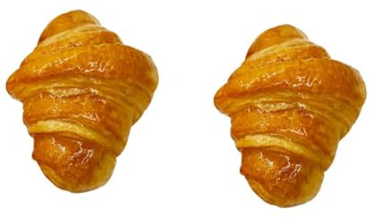 Mikikit 2stücke Led Nachttischlampe Croissant-form Energiesparende Batteriebetriebene Brotlicht-dekoration Für Schlafzimmer Und Wohnzimmer Kreative Atmosphäre Für Cafés Und