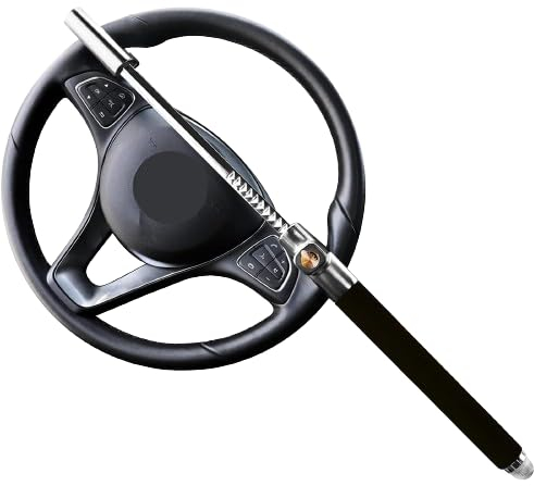 CWMFLI Car Steering Wheel Lock for BMW 2er Gran Coupé 1 (I) F44 I 2020-2024, Vehicle Anti-theft Lock, Adjustable Steering Wheel Lock Car Accessories,Bla-ck