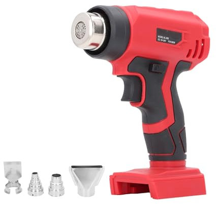 Topyond Cordless Heat Gun with 4 Nozzles for 18V 48‑11‑1811 Lithium Battery 360W Hot Air Gun Kit for Shrink Tubing Crafts