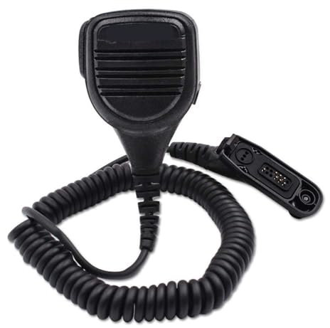 VISIYUBL PMMN4025 Microfono Altoparlante Microfono Adatto for Motorola DP4000e DP4400e DP4401 DP4801e DP4800e MTP6550 DP3401 DP3600 MOTOTRBO Radio RSM(1Pc Microphone)