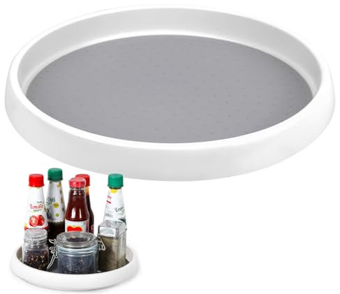 Lazy Susan Drehteller, rutschfest, Gewürz-Drehteller, 30,5 cm, Speisekammer, Aufbewahrungs-Organizer für Schrank, Küche, Kühlschrank, Badezimmer, Arbeitsplatte