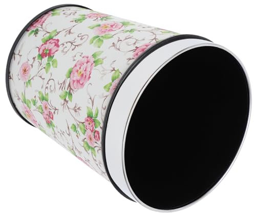 HOMOCONO Poubelle Sans Couvercle Cuir Vintage Design Rétro Capacité Pour Chambre Bureau Salle De Bain Et Pour Des Déchets