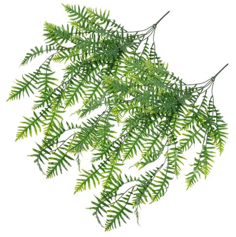 PRETYZOOM Plantas Artificiales Colgantes De Helechos Falsos Decoración para Paredes Ideal para Hogar Jardín Balcón y Eventos