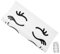 SEWOART Wimpern Eyeliner Wandaufkleber Salon Wanddekoration Wandaufkleber Wandaufkleber Für Wohnzimmer Wimpernmalerei Schönheitssalon Wandaufkleber Schlafzimmerdekorationen