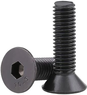 Voirrow 1 x Innensechskant-Senkkopfschraube, schwarz, Grad 10,9, Sechskantschraube, M12, M16, M20(M16x90)