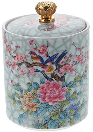 MAGICLULU Keramik Teebehälter Für Losen Tee Mit Versiegeltem Teeblattdose Tragbar Aufbewahrungsbox Für Tee Kaffee Honig Blumentee Platzsparend Und Einfach Zu Reinigen