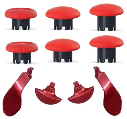 XBERSTAR Levette di ricambio per controller PS5 Edge, per joystick PS5, accessori per estrattori (rosso)