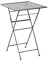 Stilvoller Garten Bartisch Metall schwarz quadratisch klappbar 60x60 cm Bormio