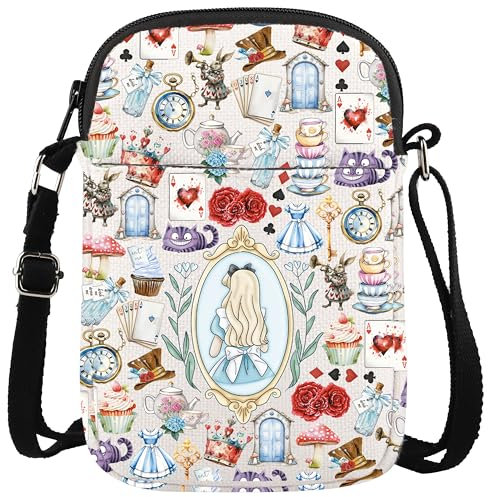 KUIYAI Alice Princess Umhängetasche mit Reißverschluss, Märchen-Fans, inspirierendes Geschenk für Märchen-Fans, Aliceprincess