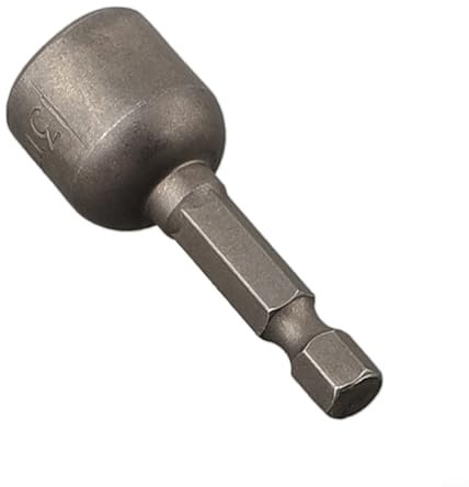 Douille pour tourne-écrous magnétiques pour perceuses électriques, visseuses sans fil et magnétiques, gris, compatible avec 14 tiges hexagonales (13 mm)