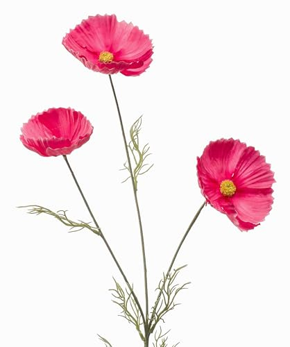 artplants.de Künstlicher Zweig Schmuckkörbchen BRALTO, rosa, 80cm | Deko Cosmeazweig