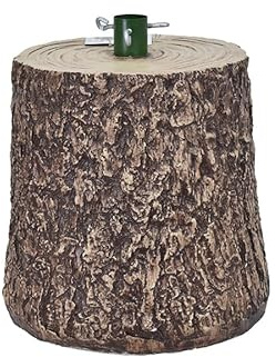 COSE DA CASA Base a Tronco h24 per Albero di Natale Piccolo Supporto Piede in vetroresina Realistico Elegante Albero Verde o innevato Max 150/180