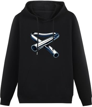 YANGDUJUN Tubular Bells Mike Oldfield Album Cd Mic Cover Mens Hoodies Casual Cotton Unisex Black Sweatshirts XL