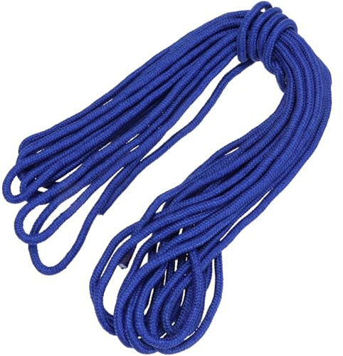 SEWACC 6mm Nylon Fahnenmastseil 10m Wetterbeständiges Aufziehseil für Flaggenmast und Fahne Strapazierfähiges Blaues Wax Seil für Außenbereich und Wäscheleine