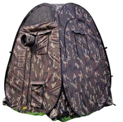 Lightweight Pop-Up Camouflage Hunting Blind, 2 Man Outdoor Hide for Hunting & Wildlife Photography