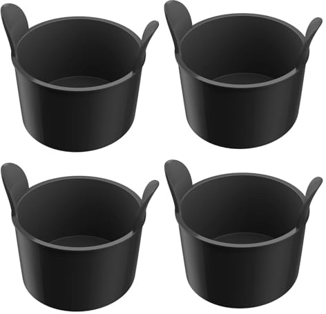 Silikon-Eierpochierbecher, Silikon-Eierpochierbecher, 4 Stück Antihaft-Eierkochbecher, Pochierter Eierkocher, Waffelboxen für Mikrowelle, Backofen, Eierkochen auf dem Herd