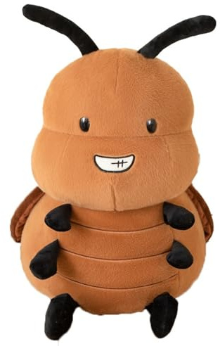 KUKUShining Kakerlaken Kuscheltier, Insekten Stofftier Cartoon Kakerlake Plüschkissen Plüschtier Spielzeug Für Die Heimdekoration(Grinning,25cm/9.8in)