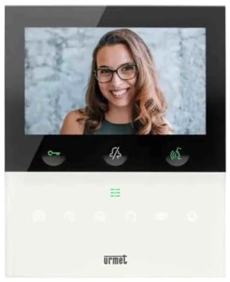 URMET Videocitofono WiFi 5 pollici Bianco URMET 1760/16U per impianti 2 fili