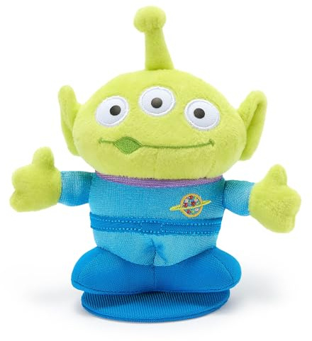 Disney Store Official - Toy Story - Alien - Sprechende Kuschelpuppe für die Schulter mit Magnet und Charaktersätzen - Toy Story Plüschpuppe zum Sammeln - 15 cm