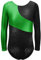 DAXIANG Gymnastikanzug Kinder Mädchen Langarm Ballett Ballettröckchen Kleid Trikotanzug Tanz Kleid Ballett Ballettröckchen Gymnastik Trikotanzug Akrobatik (160(12-13Y), Green)