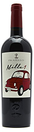 Azienda Agricola Pratello Mille 1 Vino Rosso Rebo 2017 trocken (3 x 0.75 l)