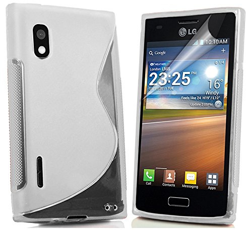 ebestStar - kompatibel mit LG Optimus L5 Hülle E610 Flex Silikongel Handyhülle, Klar TPU Schutzhülle, S-line, Transparent